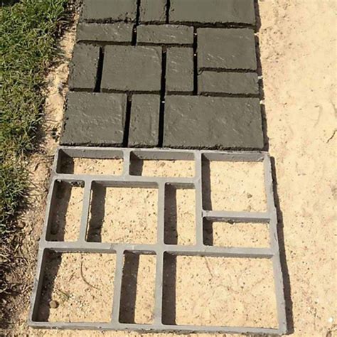 concrete pathway molds|walk maker molds sizes styles.